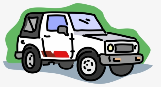 Vector Illustration Of Jeep Sports Utility Off-road, HD Png Download, Free Download
