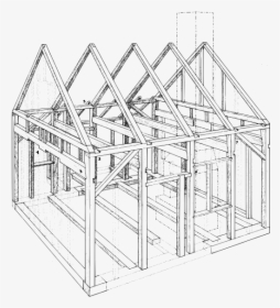 Nielsen House Extraction Wikimedia Line Art - Exploded View Of House, HD Png Download, Free Download