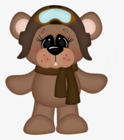 Ursinhos E Ursinhas Minus - Bear Pilot Clipart, HD Png Download, Free Download