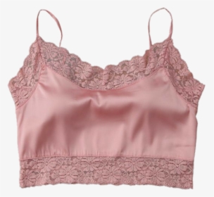 Image - Pink Satin Lace Top, HD Png Download, Free Download