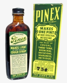 Pinex Unopened Pharmacy Item In Original Box - Glass Bottle, HD Png Download, Free Download