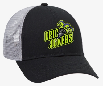 Epic Lacrosse Jokers Black/grey Trucker Hat - Baseball Cap, HD Png Download, Free Download