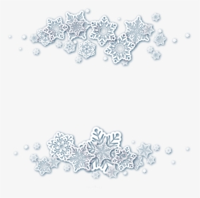 #ftestickers #snow #snowflakes #frame #borders #aesthetic - Motif, HD Png Download, Free Download