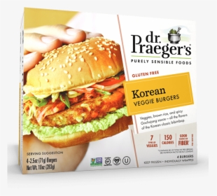 Praeger"s Korean Veggie Burgers Package - Praeger Veggie Burger Review, HD Png Download, Free Download
