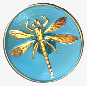 Clear Sky Blue Dragonfly Czech Glass 18mm / 3/4 - Dragonfly, HD Png Download, Free Download
