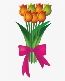 Flower Clipart, Carrie, Flower Art, Clip Art - Tulip Flower, HD Png Download, Free Download