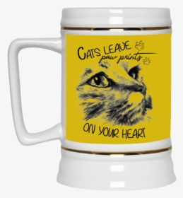 Cats Leave Paw Prints On Your Heart Cat Mug"  Class= - Cat Face Tattoo Design, HD Png Download, Free Download