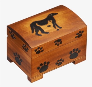 Cat & Dog Wooden Box With Paw Prints - Plywood, HD Png Download, Free Download