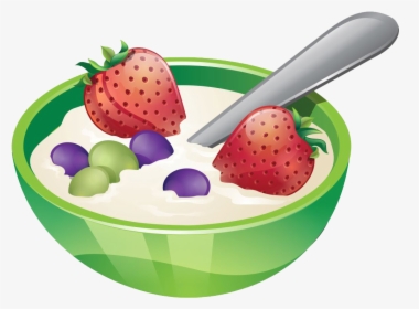 Porridge, Oatmeal Png - Cartoon Porridge And Fruit, Transparent Png, Free Download