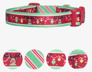Cute Reindeer With Christmas Lights Festive Holiday - Dog Collar, HD Png Download, Free Download