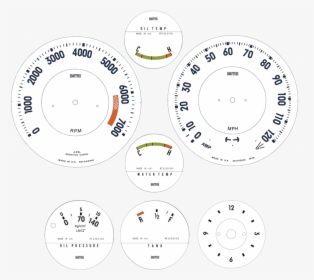 Volvo 1800  Smiths Gauge Faces - Circle, HD Png Download, Free Download