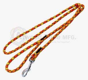 3/8 Yellow W/ Neon Orange & Black Rope Leash - Leash, HD Png Download, Free Download