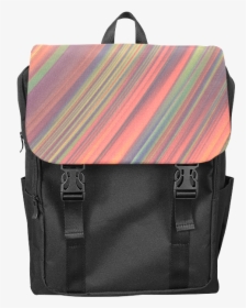 Diagonal Stripes Casual Shoulders Backpack - Messenger Bag, HD Png Download, Free Download