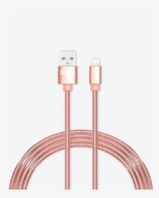 Iphone Cable For Charging In Rose Gold 6ft - Lightning, HD Png Download, Free Download