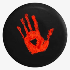 Zombie Bloody Handprint Jeep Camper Spare Tire Cover - Circle, HD Png Download, Free Download