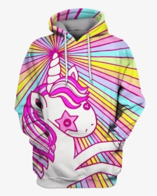 Cute Rainbow Unicorn Custom T-shirt - Illustration, HD Png Download, Free Download
