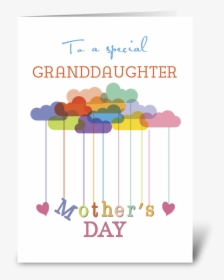 Granddaughter, Cute Mother"s Day Rainbow Greeting Card - Mother's Day Card For Daughter In Law, HD Png Download, Free Download