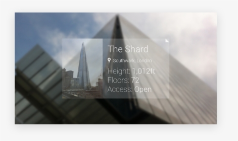 Google Glass - The Shard - Skyline, HD Png Download, Free Download