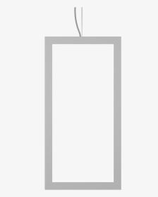 Pendant Lamp Vertical Retangular Frame - Mirror, HD Png Download, Free Download