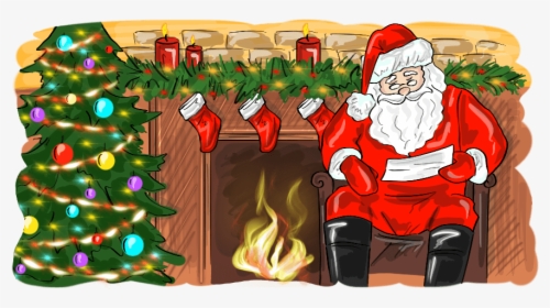 Santa Claus - Christmas Tree, HD Png Download, Free Download