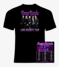 Short Sleeve Front size Chart - Deep Purple The Long Goodbye Tour 2019, HD Png Download, Free Download