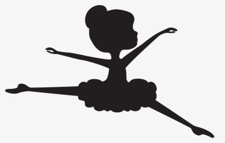 Black And White Tutu Clipart - Ballerina Silhouette Clipart Stencil, HD Png Download, Free Download