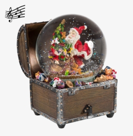 Snow Globe "christmas Treasure Chest - Christmas Tree, HD Png Download, Free Download