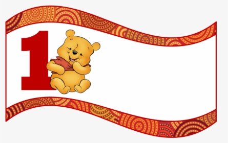 Banderín Para Sandwichs - Winnie The Pooh Birthday Banner Png, Transparent Png, Free Download