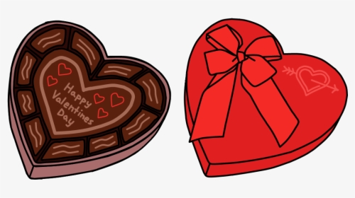 Chocolate Clipart Valentines, Chocolate Valentines - Valentines Day Chocolate Clip Art, HD Png Download, Free Download