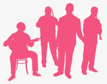 Jazz Band Silhouette Png, Transparent Png, Free Download