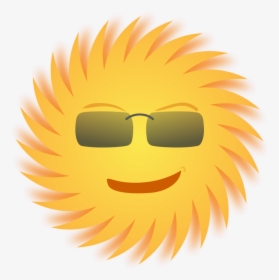 Summer Clipart Illustration Of A Happy Smiling Sun - Sun Clip Art, HD Png Download, Free Download