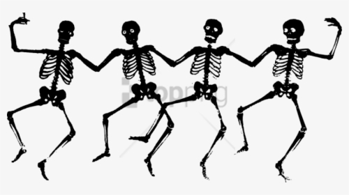 Free Png Download Creepy Halloween Png Images Background - Skeleton Halloween Clip Art, Transparent Png, Free Download