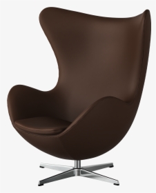 Egg™ Chair In Cinnamon Spectrum Leather With Satin - Office Chair, HD Png Download, Free Download