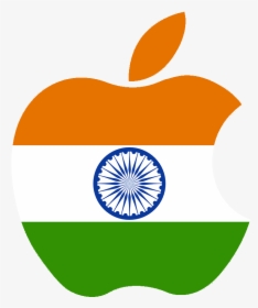 Apple Logo With Indian Flag, HD Png Download, Free Download