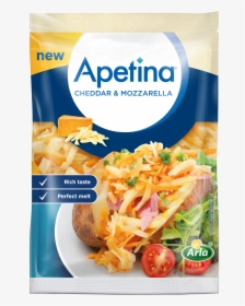 Apetina® Cheddar & Mozzarella - Apetina Cheddar Mozzarella, HD Png Download, Free Download