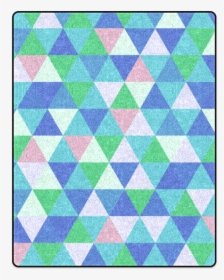 Green Blue Pink Abstract Triangles Blanket 40"x50" - Triangle, HD Png Download, Free Download