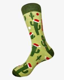 Sock Rocket Christmas Cactus Socks - Sock, HD Png Download, Free Download