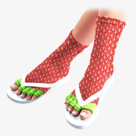 Christmas Tree Pedicure Socks - Pedi Socks, HD Png Download, Free Download