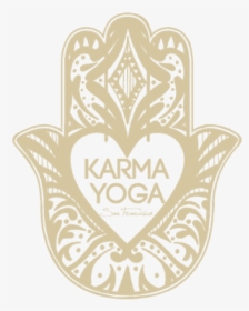 Hamsa Gold Long2 - Karma Yoga Png, Transparent Png, Free Download