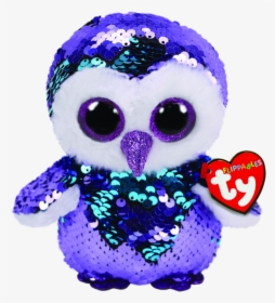 Purple Owl Png - Ty Moonlight Owl, Transparent Png, Free Download