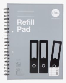 Rhino Refill Pad A4 150 Leaf 8mm Ruled & Margin - Notebook, HD Png Download, Free Download