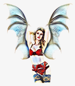#sexy #winged #woman #angel - Dragon, HD Png Download, Free Download