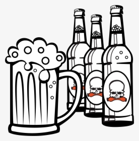 Beer Garden Vendors - Beer Glass And Bottle Cartoon, HD Png Download, Free Download