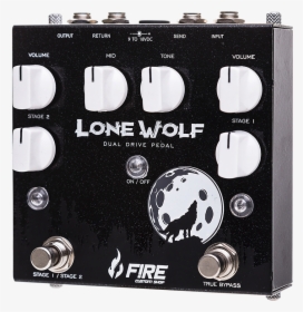 Fire Custom Shop Lone Wolf Dual Overdrive Pedal - Fire Custom Shop, HD Png Download, Free Download