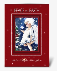 Peace On Earth Angel Greeting Card - Picture Frame, HD Png Download, Free Download