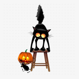 Cat And Mouse Halloween, HD Png Download, Free Download