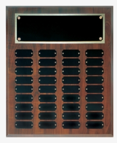 Cherry Finish Perpetual Plaque - Commemorative Plaque, HD Png Download, Free Download