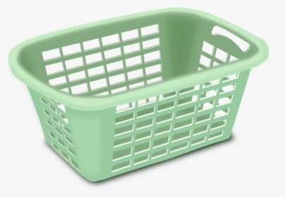 Plastic Laundry Basket - Transparent Clipart Laundry Basket, HD Png Download, Free Download
