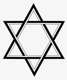 Clipart Star Of David Jpg Black And White Star Of David - Star Of David Clipart Png, Transparent Png, Free Download