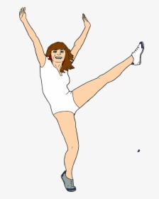 Clipart Woman Aerobic, HD Png Download, Free Download